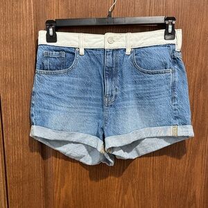 PacSun Blue and White Jean Shorts